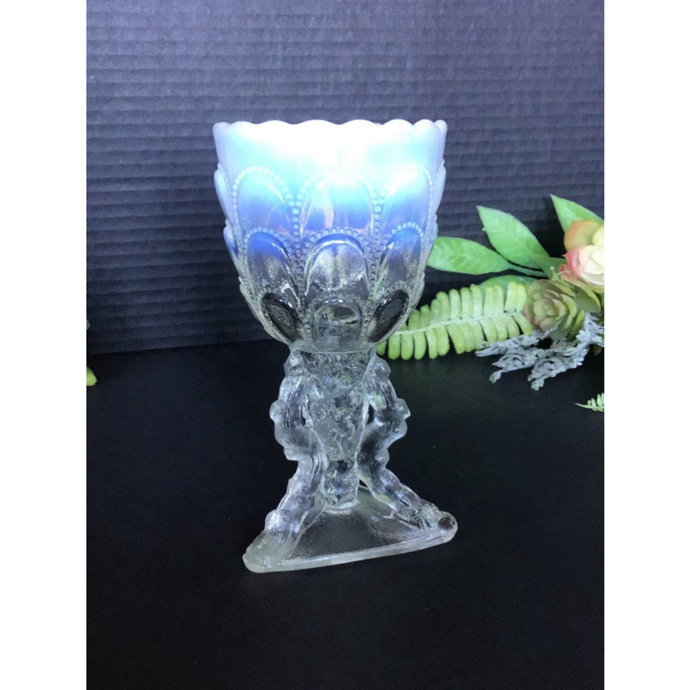 VINTAGE Northwood Beads and Bark Vase